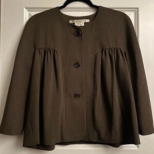 Max Studio Dark Brown Women's Cape Jacket